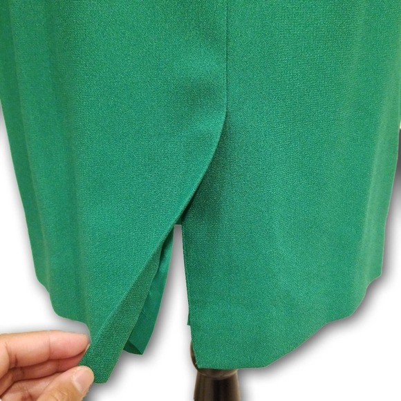 Casual Corner Vintage 70s Skirt Suit Green Size 10 - Picture 11 of 16